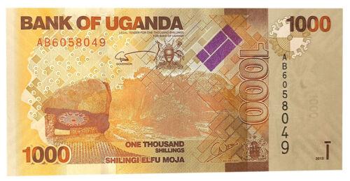 Банкнота 1000 шилінгів 2010 року, Уганда, UNC