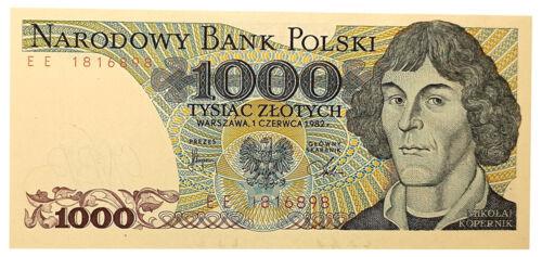 Банкнота 1000 злотих 1982 року, Польща, AU