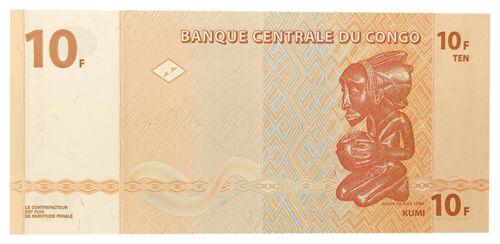 Банкнота 10 франків 2003 року, Конго, UNC Банкнота 10 франків 2003 року, Конго, UNC