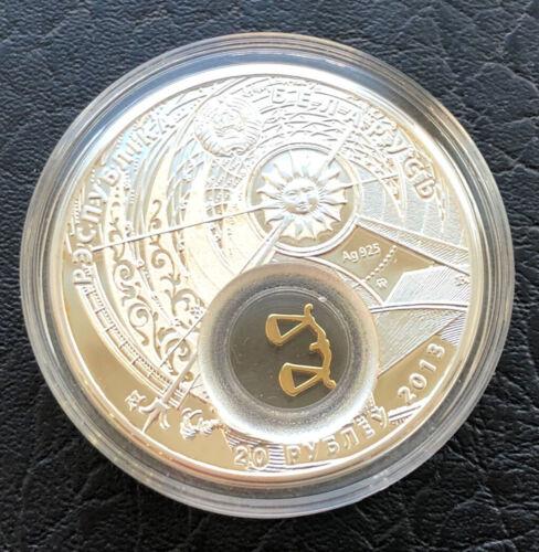 20 рублів 2013 року. Терези. Білорусія. Proof 20 рублів 2013 року. Терези. Білорусія. Proof