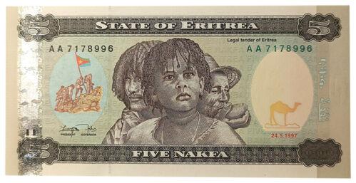 Банкнота 5 накф 1997 року, Еритрея, UNC