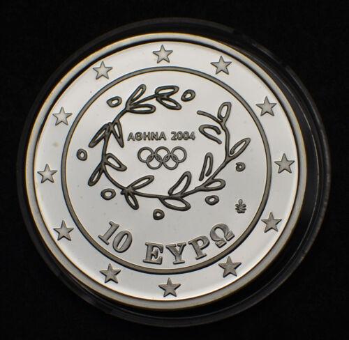 10 євро 2004 року. Метання диска. Афіни. Греція. Proof 10 євро 2004 року. Метання диска. Афіни. Греція. Proof