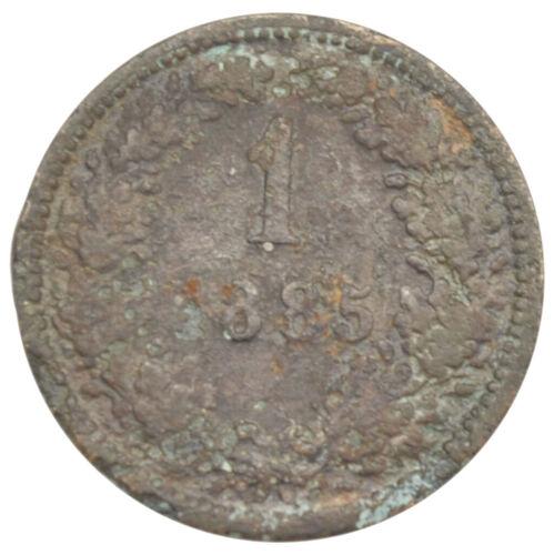1 крейцер 1885 року. Австро-Угорщина. F-VF