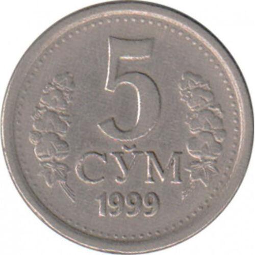 5 сум 1997-1999 року Узбекистан VF
