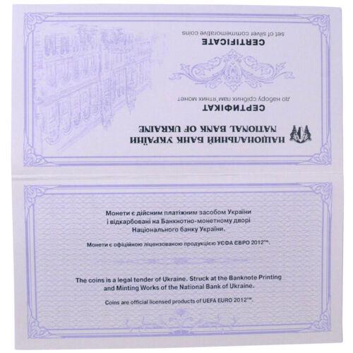 Набір ювілейних монет 2011 року Євро 2012 - 5 штук в футлярі Набір ювілейних монет 2011 року Євро 2012 - 5 штук в футлярі