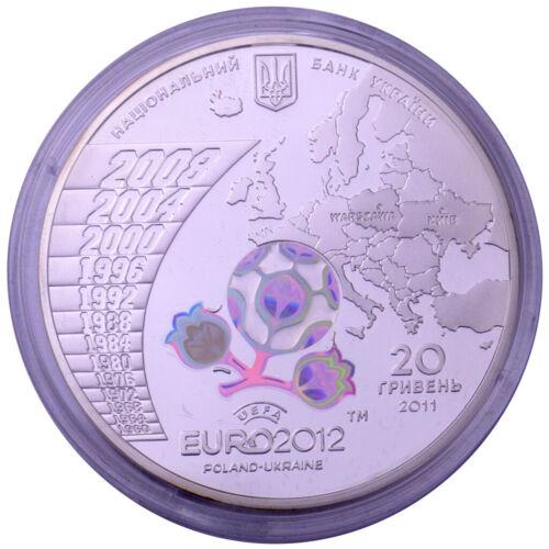 Набір ювілейних монет 2011 року Євро 2012 - 5 штук в футлярі Набір ювілейних монет 2011 року Євро 2012 - 5 штук в футлярі