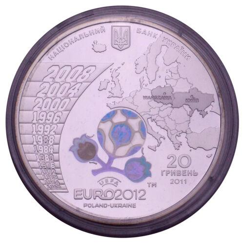 20 гривень 2011 рік «Фінальний турнір чемпіонату Європи з футболу 2012 р.» Proof 20 гривень 2011 рік «Фінальний турнір чемпіонату Європи з футболу 2012 р.» Proof