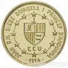 Золота монета 25 динерів 1994 року. Андорра. Єпископ і собор купити на monitex.com.ua - 1 Золота монета 25 динерів 1994 року. Андорра. Єпископ і собор