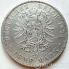 Серебряная монета 5 Марок 1874 год. Бавария купить на monitex.com.ua - 0 Серебряная монета 5 Марок 1874 год. Бавария