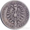 Серебряная монета 2 Марки 1877 год. Пруссия купить на monitex.com.ua - 0 Серебряная монета 2 Марки 1877 год. Пруссия