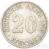Срібна монета 20 пфенігів 1876 рік. Німеччина купити на monitex.com.ua - 0 Срібна монета 20 пфенігів 1876 рік. Німеччина