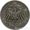 Срібна монета 5 Марок 1895 рік. Баден купити на monitex.com.ua - 0 Срібна монета 5 Марок 1895 рік. Баден