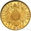 Золота монета 10 Марок 1906 рік. Любек купити на monitex.com.ua - 0 Золота монета 10 Марок 1906 рік. Любек