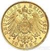 Золота монета 10 Марок 1910 рік. Любек купити на monitex.com.ua - 0 Золота монета 10 Марок 1910 рік. Любек