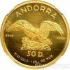 Золота монета 50 динерів 1989 року. Андорра. Орел в гнізді купити на monitex.com.ua - 0 Золота монета 50 динерів 1989 року. Андорра. Орел в гнізді
