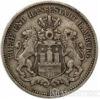 Срібна монета 2 Марки 1898 рік. Гамбург купити на monitex.com.ua - 1 Срібна монета 2 Марки 1898 рік. Гамбург
